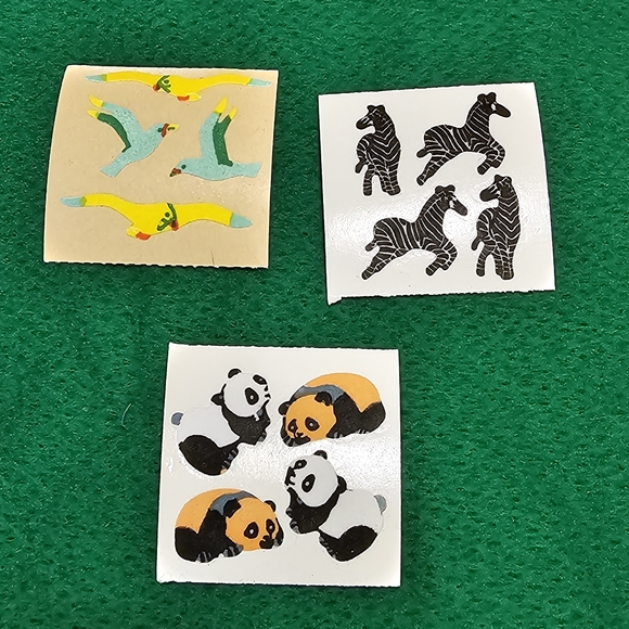 FUZZY 1:  Animal Fuzzy Sticker Lot - 12 Modules - Sandylion & Great Seven - Picture 3 of 8